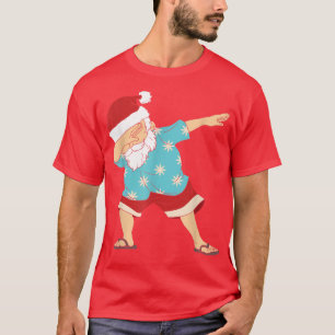 Weihnachten im Juli Dabbing Weihnachtsmann Hawaii T-Shirt