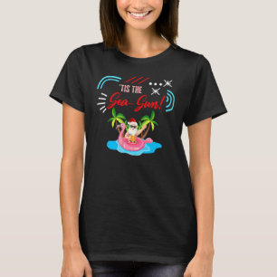 Weihnachten im Juli Das Meer Sonne Niedlich Santa T-Shirt