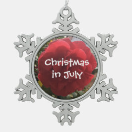 Weihnachten im Juli Dekoration Schneeflocken Zinn-Ornament