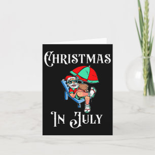 Weihnachten im Juli Der Tag der Unabhängigkeit am Karte