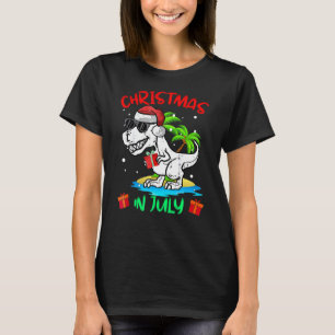 Weihnachten im Juli Dinosaur Sommer Beach Kinder J T-Shirt