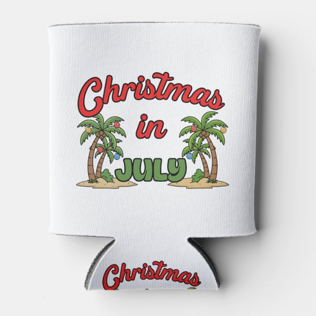 Weihnachten im Juli Dosenkühler (Vorderseite)