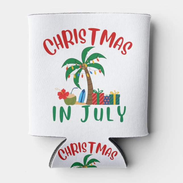 Weihnachten im Juli Dosenkühler (Vorderseite)