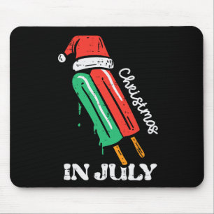 Weihnachten im Juli-Eis am Stiel Santa Weihnachten Mousepad