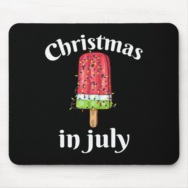 Weihnachten im Juli Eiscreme Weihnachtsbaum Sommer Mousepad (Vorne)