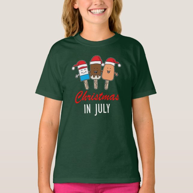 Weihnachten im Juli Eiszeit Pop Niedlich T-Shirt (Vorderseite)