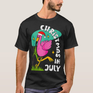 Weihnachten im Juli Flamingo Niedlich Beach Sommer T-Shirt