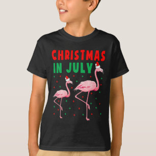 Weihnachten im Juli Flamingo-Shirts Rosa Flamingo T-Shirt