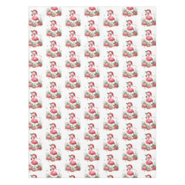 Weihnachten im Juli Flamingo Tischdecke