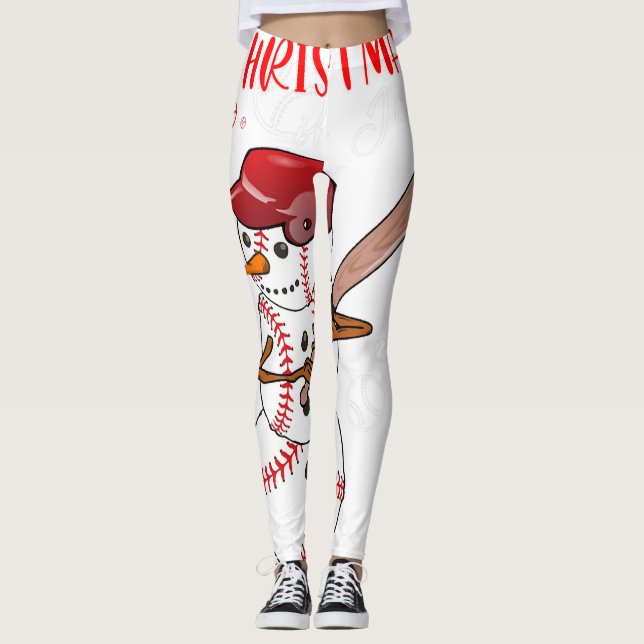 Weihnachten im Juli Flip Flops Sommerferien Strand Leggings (Vorderseite)