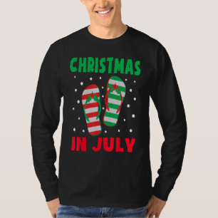 Weihnachten im Juli Flip Flops Strand Sommer Kind T-Shirt
