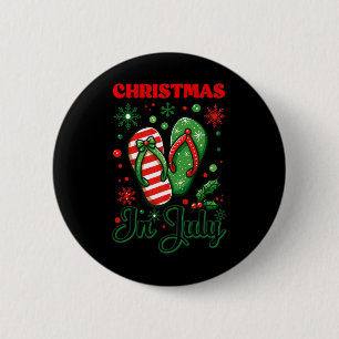 Weihnachten im Juli Flip Flops Xmas Flip Flops Som Button