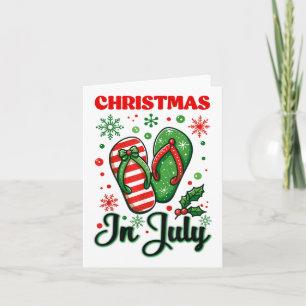 Weihnachten im Juli Flip Flops Xmas Flip Flops Som Karte