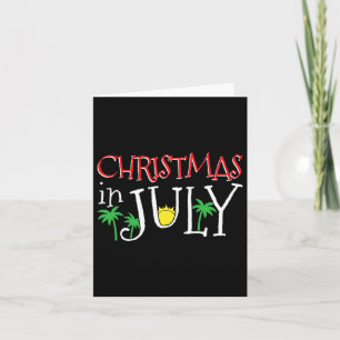 Weihnachten im Juli Frohe Weihnachten Sommer Sonne Karte