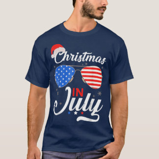 Weihnachten im Juli Funny 4. Juli Beach Sommer C T-Shirt