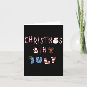 Weihnachten im Juli Funny Candy Cane Santa Reindee Karte