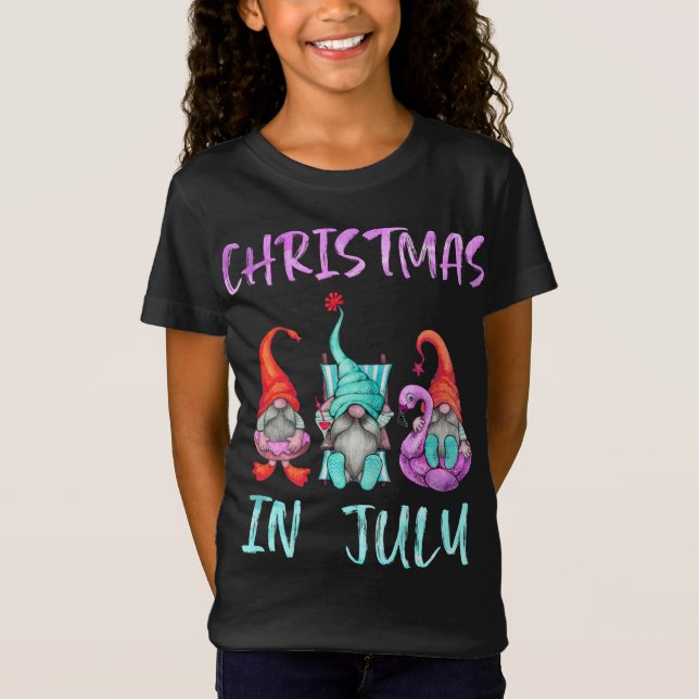Weihnachten im Juli Funny Gnomes Weihnachten im Ju T-Shirt (Vorderseite)