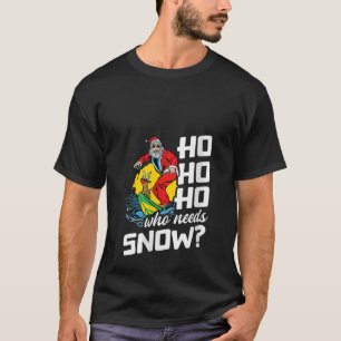 Weihnachten im Juli Funny Santa Surfing Sommer Str T-Shirt