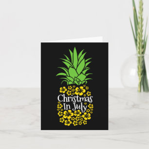 Weihnachten im Juli Funny Summer Vacation Ananas Karte