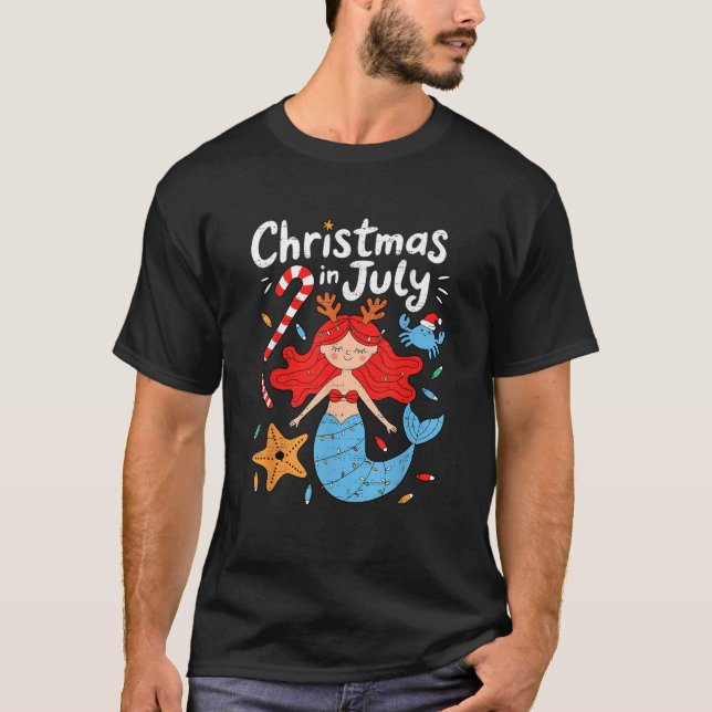 Weihnachten im Juli Funny Summer Weihnachten Mädch T-Shirt (Vorderseite)