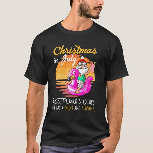 Weihnachten im Juli geben mir einen Saft trinken u T-Shirt (Vorderseite)