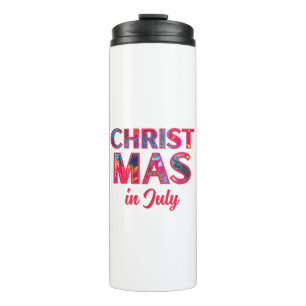 WEIHNACHTEN IM JULI Geschenkanhänger Thermosbecher