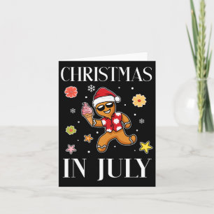 Weihnachten im Juli Gingerbread Man Ice Creme Somm Karte