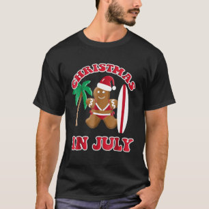 Weihnachten im Juli Gingerbrei Cookie Bikini Surfb T-Shirt