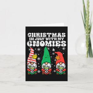 Weihnachten im Juli Gnomes Sommer Weihnachten Matc Karte