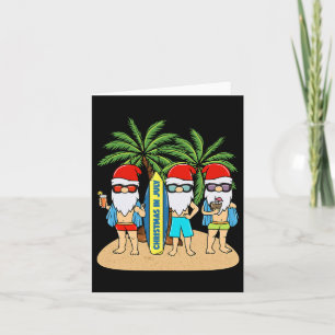 Weihnachten im Juli Gnomes Urlaub Sommerstrand Karte