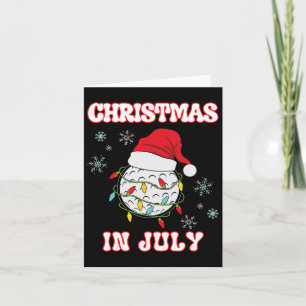 Weihnachten im Juli Golf Fan Xmas Sommer Frauen Mä Karte