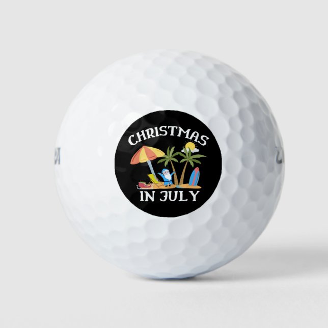 Weihnachten im Juli Golfball (Vorderseite)