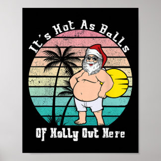 Weihnachten im Juli Heiß als Weihnachtsfest Party Poster