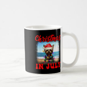 Weihnachten im Juli Hundeliebhaber Xmas Lustig Yor Kaffeetasse