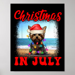 Weihnachten im Juli Hundeliebhaber Xmas Lustig Yor Poster