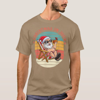 Weihnachten im Juli im Santa Hawaiian Sommer T-Shirt