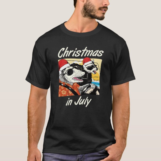Weihnachten im Juli im tropischen Sommer T-Shirt (Vorderseite)