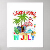 Weihnachten im Juli in rosa Flamingo lustige Weihn