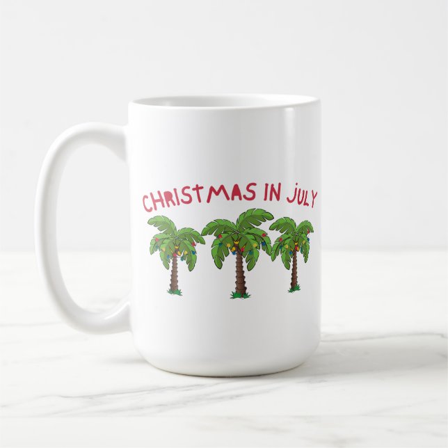 Weihnachten im Juli Kaffeetasse (Links)