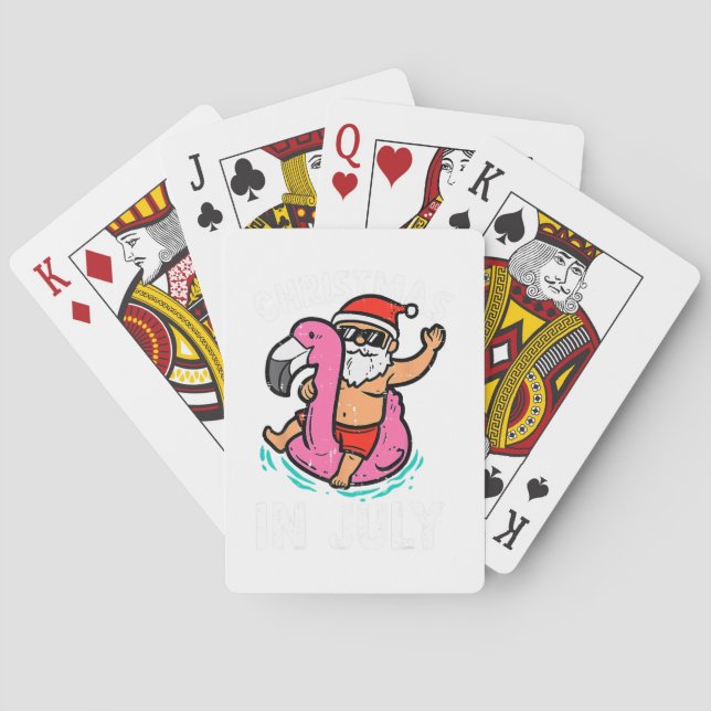 Weihnachten im Juli Keine Cookies nur Cocktails So Spielkarten (Rückseite)