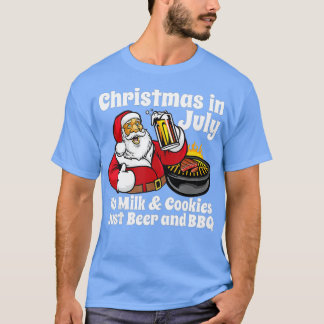 Weihnachten im Juli keine Kekse nur Bier und B T-Shirt
