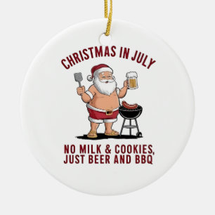 Weihnachten im Juli: Keine Milch, keine Kekse, nur Keramik Ornament