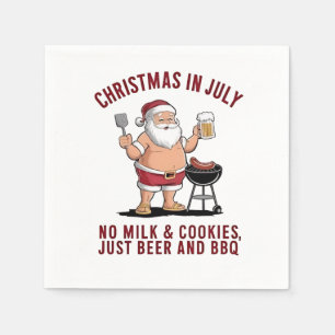 Weihnachten im Juli: Keine Milch, keine Kekse, nur Serviette