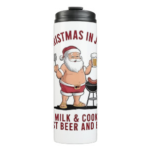Weihnachten im Juli: Keine Milch, keine Kekse, nur Thermosbecher