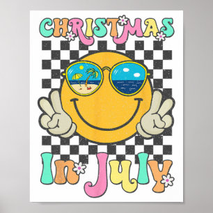 Weihnachten im Juli Lächeln Gesicht Sommer Strand Poster