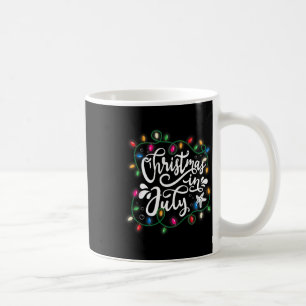 Weihnachten im Juli Lichter Funny Summer Weihnacht Kaffeetasse