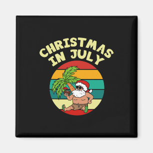 Weihnachten im Juli Lustig Vintage Trinkparty Weih Magnet
