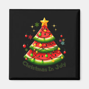 Weihnachten im Juli Lustige Wassermelone Weihnacht Magnet