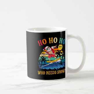 Weihnachten im Juli Lustiger Santa Surft Sommerstr Kaffeetasse