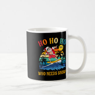 Weihnachten im Juli Lustiger Santa Surft Sommerstr Kaffeetasse